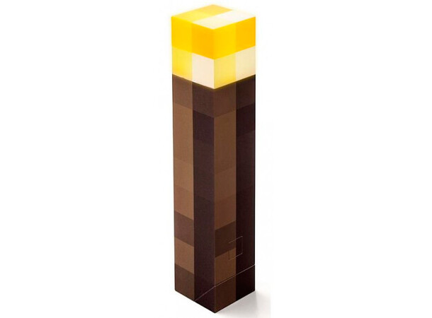 Minecraft fakkel 28 cm Minecraft lysende fakkel 